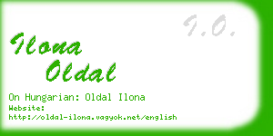 ilona oldal business card